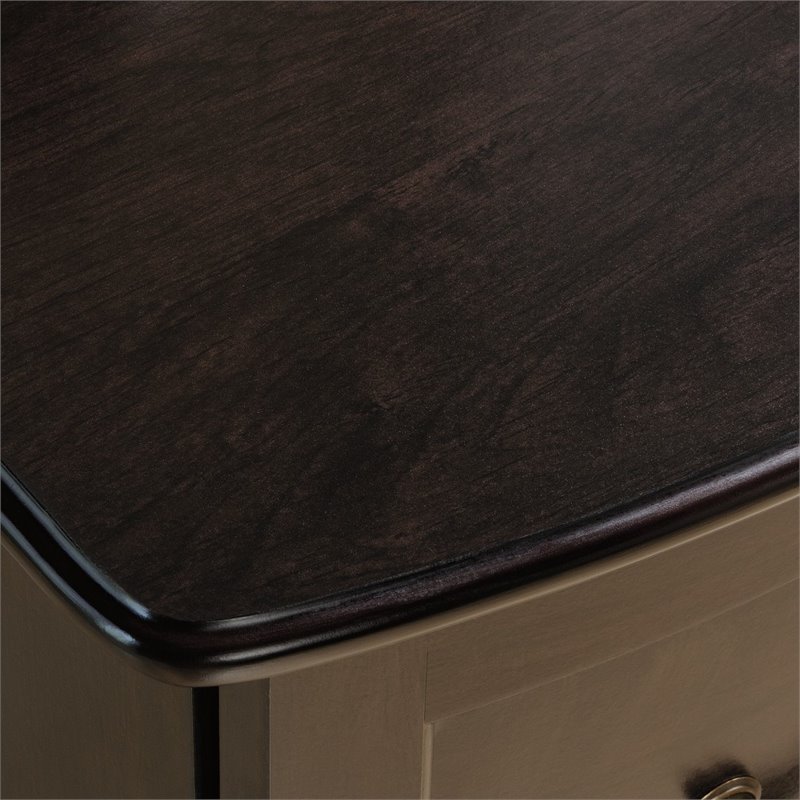 Pedestal Desk in Jamocha Wood - 416715