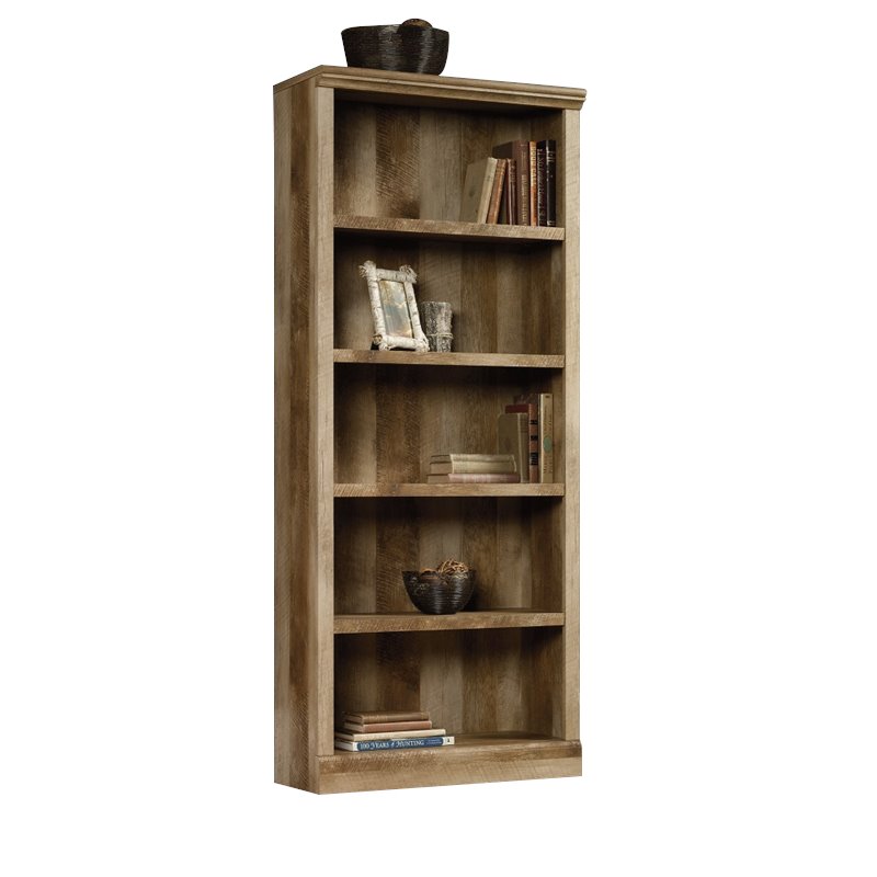 Sauder East Canyon 5 Shelf Bookcase in Craftsman Oak