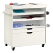 Sauder Select Craft Cart in Soft White