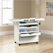 Sauder Select Craft Cart in Soft White