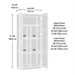 Sauder Select Engineered Wood Storage Cabinet in Highland Oak