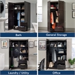 Sauder Select Engineered Wood Storage Cabinet in Cinnamon Cherry