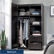 Sauder Select Engineered Wood Storage Cabinet in Cinnamon Cherry