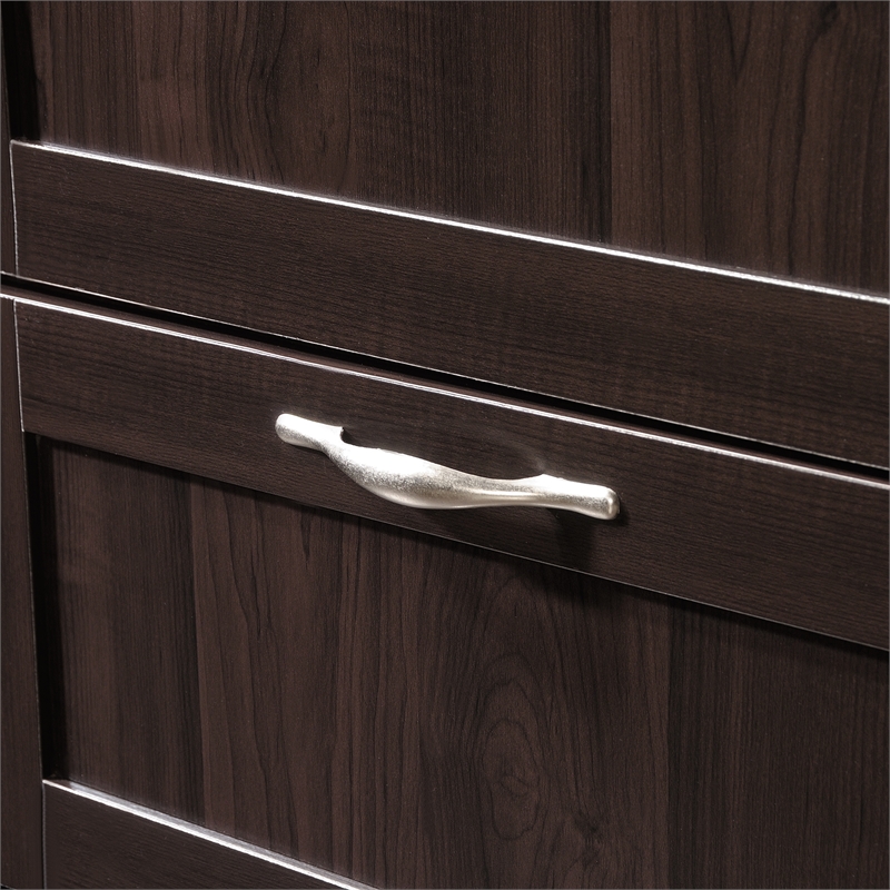 Sauder Select Engineered Wood Storage Cabinet in Cinnamon Cherry