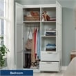 Sauder Select Engineered Wood Wardrobe Armoire in White Finish