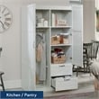 Sauder Select Engineered Wood Wardrobe Armoire in White Finish