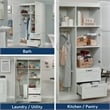 Sauder Select Engineered Wood Wardrobe Armoire in White Finish