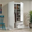 Sauder Select Engineered Wood Wardrobe Armoire in White Finish