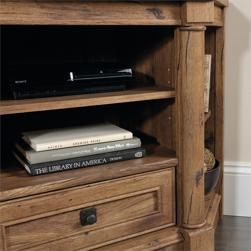 Sauder Palladia Engineered Wood Corner TV Stand for TVs up to 60