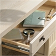 Sauder Costa Engineered Wood Executive Desk in Chalked Chestnut