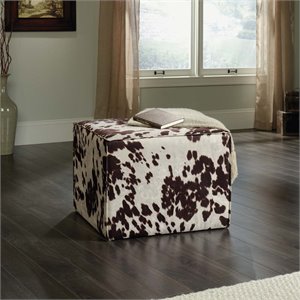 Sauder New Grange Elsie Faux Cowhide O..
