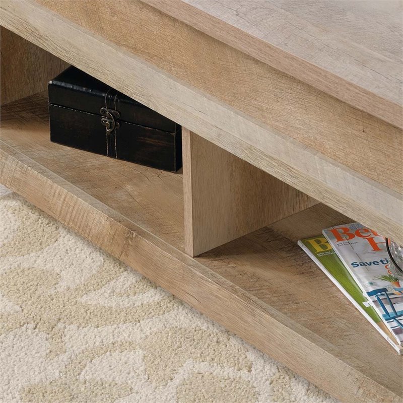 Sauder Cannery Bridge Engineered Wood Lift Top Coffee Table in Lintel
