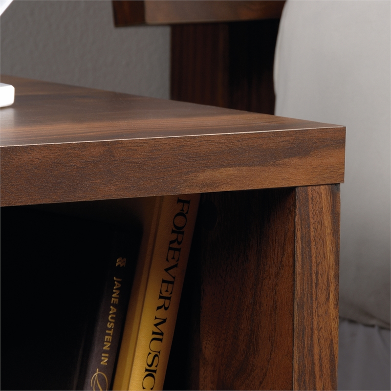 Sauder Harvey Park Engineered Wood Nightstand in Grand Walnut