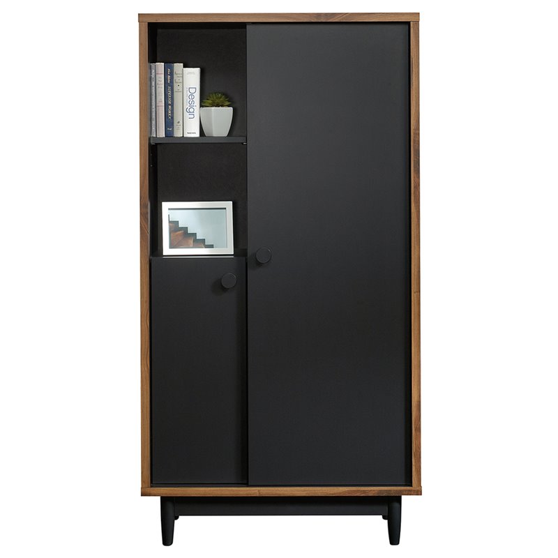 Sauder Harvey Park 32 Storage Cabinet In Grand Walnut