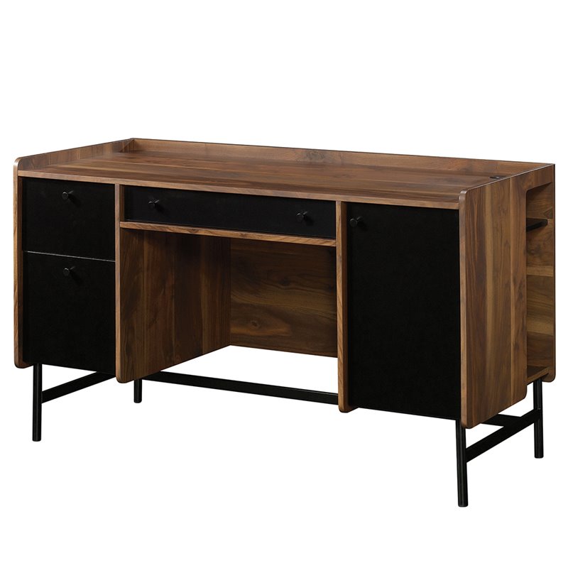 Sauder Harvey Park Writing Desk In Grand Walnut