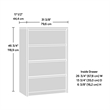 Sauder Harvey Park Engineered Wood 4-Drawer Chest in Grand Walnut