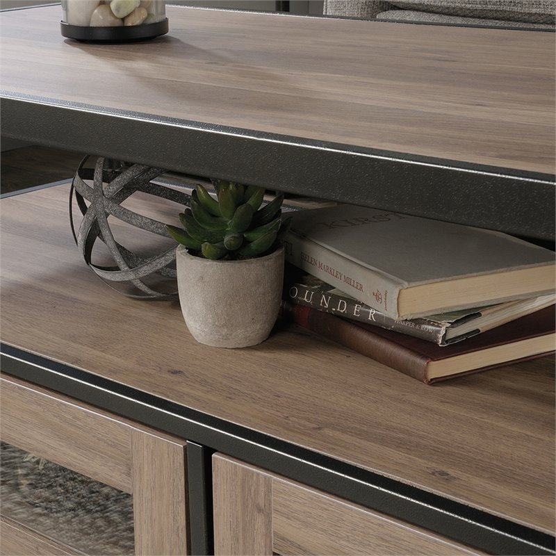 Sauder Barrister Lane 2 Drawer Storage Coffee Table In Salt Oak