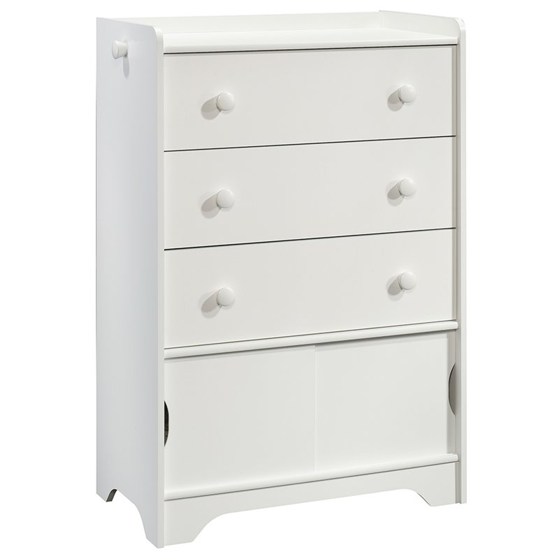 Sauder Pinwheel 3 Drawer Chest in Soft White | eBay