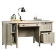 Sauder Costa Engineered Wood 3-Drawers Computer Desk in Chalked Chestnut