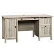 Sauder Costa Engineered Wood 3-Drawers Computer Desk in Chalked Chestnut