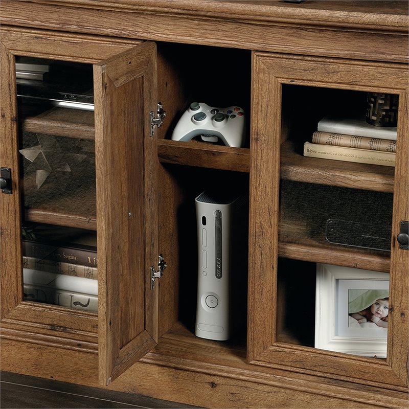 Sauder Palladia 70" TV Stand in Vintage Oak 422000