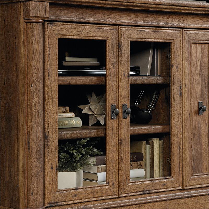 Sauder Palladia 70" TV Stand in Vintage Oak 422000