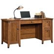 Sauder Carson Forge Engineered Wood Computer Desk in Washington Cherry