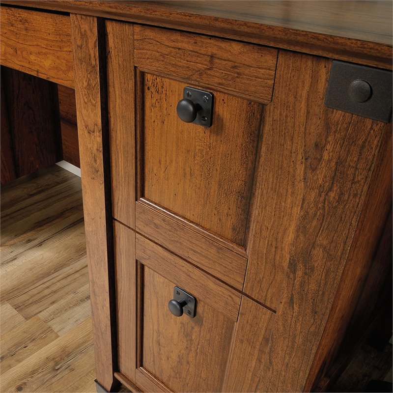 Sauder Carson Forge Computer Desk In Washington Cherry 422032 Sauder Carson Forge Computer Desk In