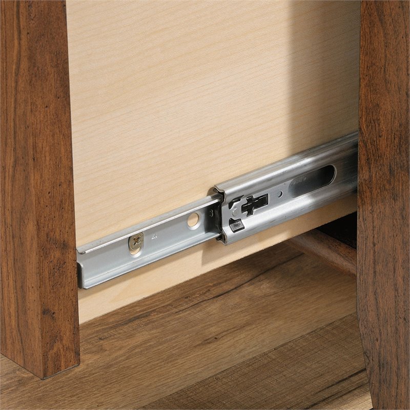 Sauder Carson Forge Engineered Wood Computer Desk in Washington Cherry