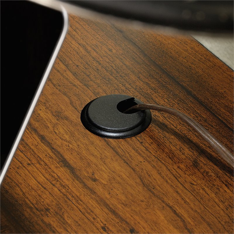 Sauder Carson Forge Engineered Wood Computer Desk in Washington Cherry