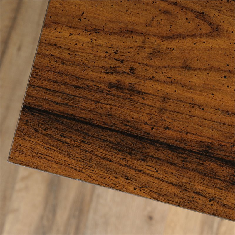 Sauder Carson Forge Engineered Wood Computer Desk in Washington Cherry