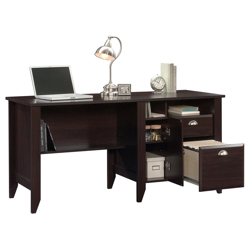 Sauder Shoal Creek Computer Desk In Jamocha Wood 422194 Sauder Shoal Creek Computer Desk In Jamocha Wood