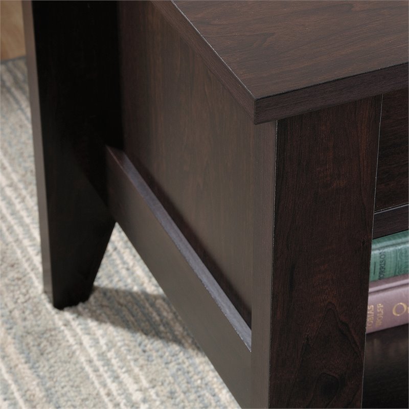 Sauder Shoal Creek Lift Top Coffee Table In Jamocha Wood