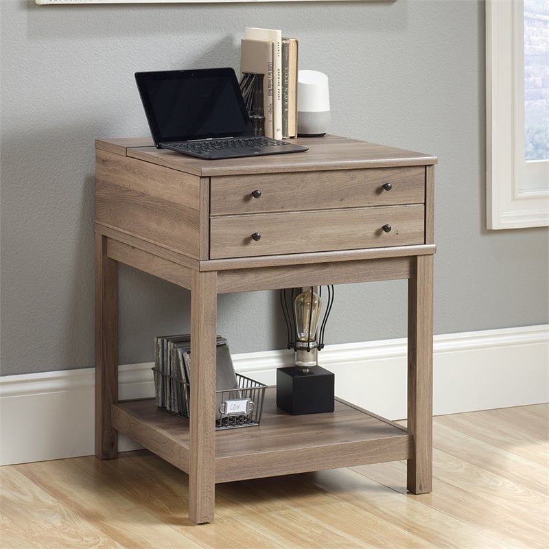 Sauder Barrister Lane 1 Drawer End Table In Salt Oak 422268