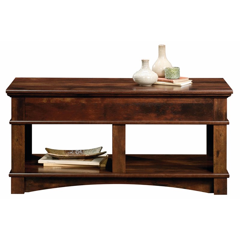 Sauder Harbor View Lift Top Coffee Table In Curado Cherry 422269 Sauder Harbor View Lift Top Coffee Table In Curado Cherry