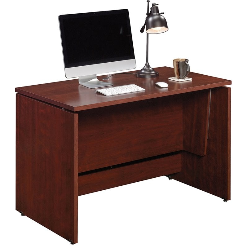 Sauder Heritage Hill Sit And Stand Desk In Classic Cherry