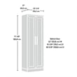 Sauder Homeplus Engineered Wood Storage Cabinet in White Finish