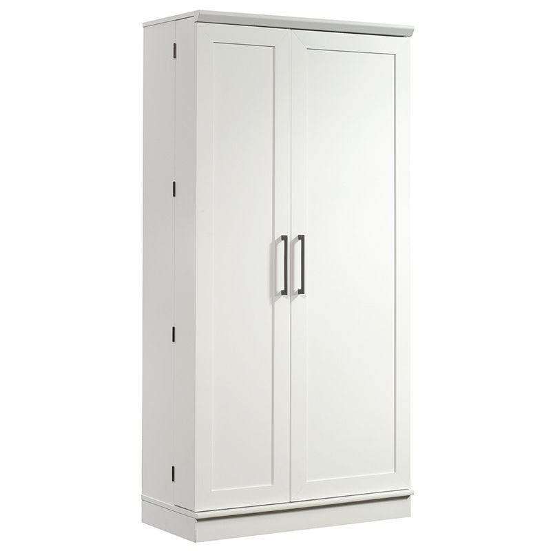 Sauder Homeplus 35 Storage Cabinet In, Sauder Homeplus Wardrobe Storage Cabinet Soft White Finish
