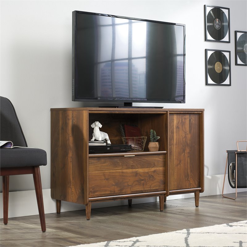 Sauder Clifford Place Engineered Wood Storage Credenza in Grand Walnut