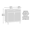 Sauder Clifford Place Engineered Wood Storage Cabinet in Grand Walnut