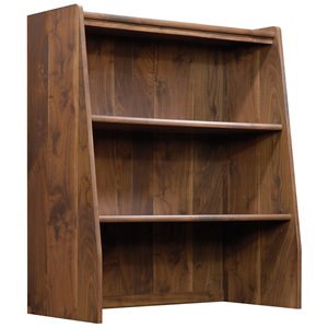 sauder clifford place 2 shelf bookcase hutch in grand walnut
