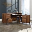 Sauder Clifford Place Engineered Wood L-Shaped Computer Desk in Grand Walnut