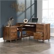 Sauder Clifford Place Engineered Wood L-Shaped Computer Desk in Grand Walnut