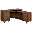 Sauder Clifford Place Engineered Wood L-Shaped Computer Desk in Grand Walnut