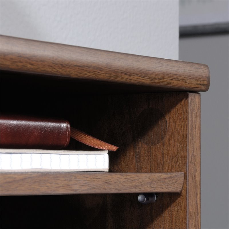Sauder Clifford Place Engineered Wood Organizer Hutch in Grand Walnut