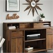 Sauder Clifford Place Engineered Wood Organizer Hutch in Grand Walnut