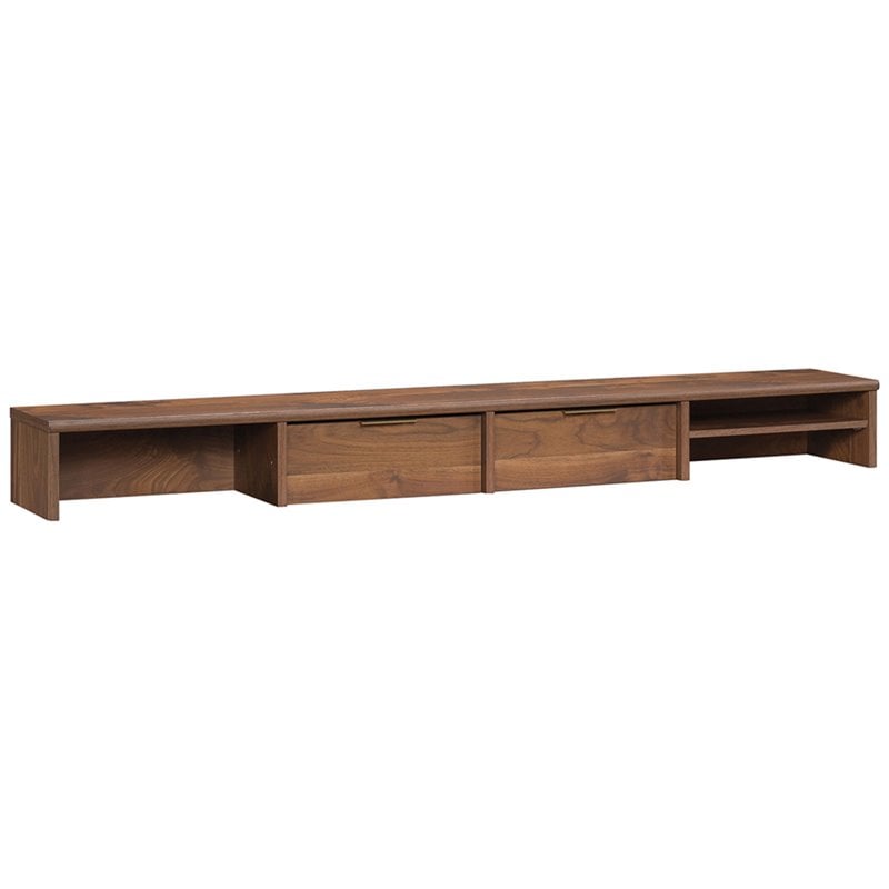 Sauder Clifford Place Engineered Wood Organizer Hutch in Grand Walnut