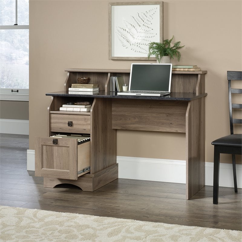 Sauder Graham Hill Writing Desk In Salt Oak 422811