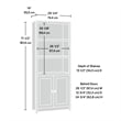 Sauder Cottage Road Engineered Wood 3-Shelf Bookcase in Mystic Oak
