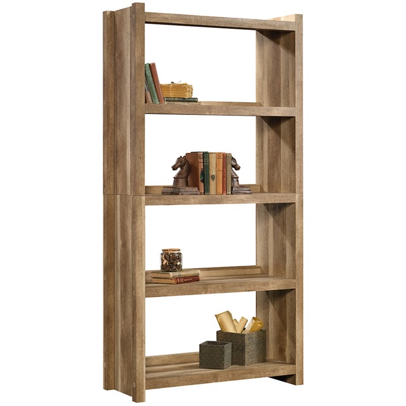 Sauder Homeplus 4 Shelf Bookcase In, Sauder Select 2 Shelf Bookcase Lintel Oak Finish